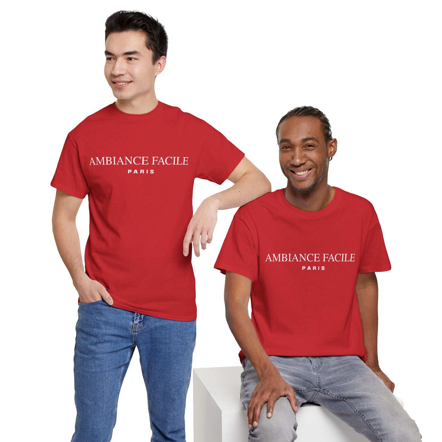 T-shirt AF rouge unisexe