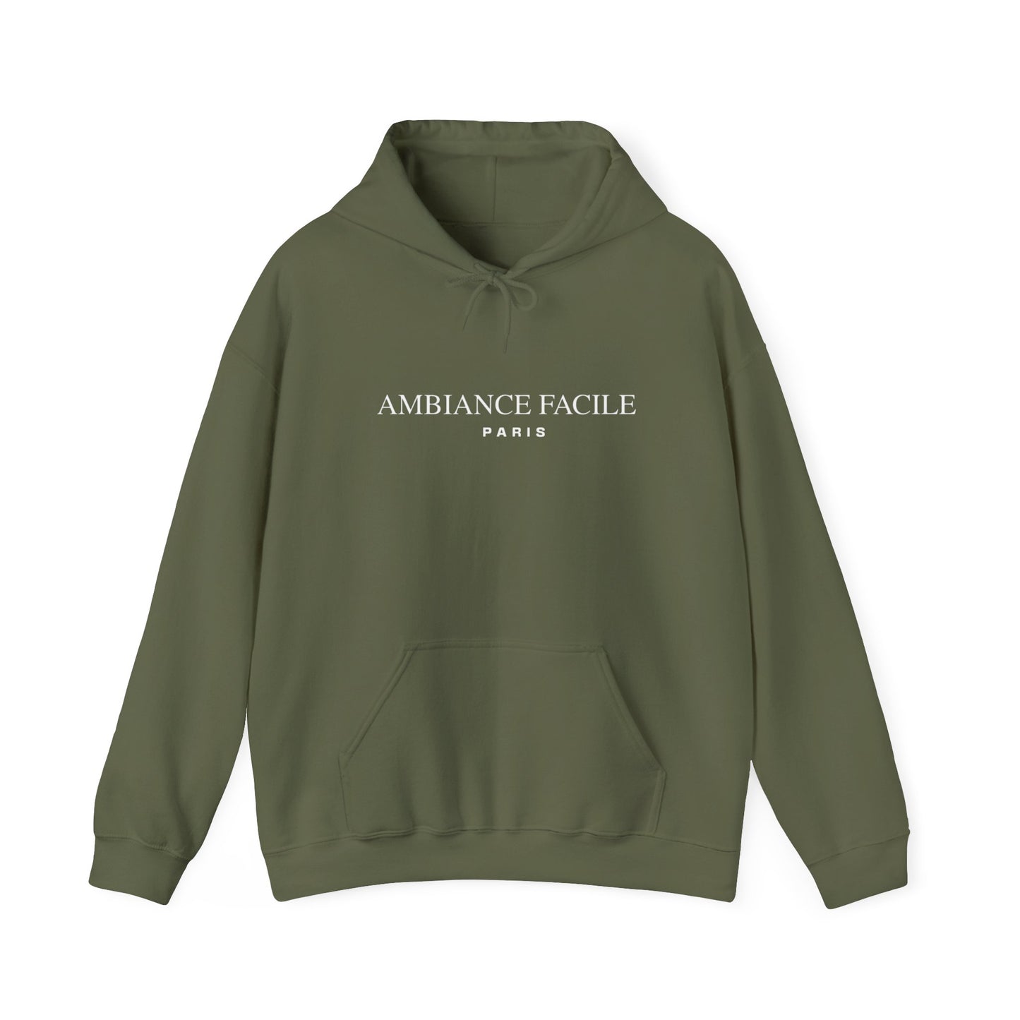 Hoodie AF vert militaire unisexe